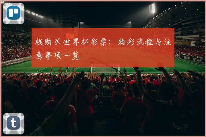 线购买世界杯彩票:购彩流程与注意事项一览